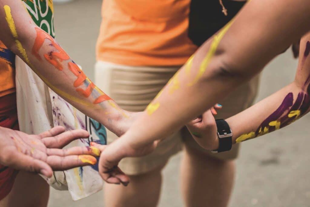 peintures-corporelles Persone con dipinti sul corpo